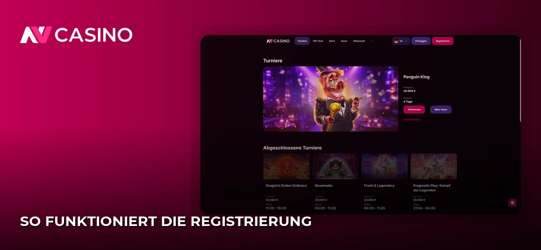 So funktioniert die Registrierung